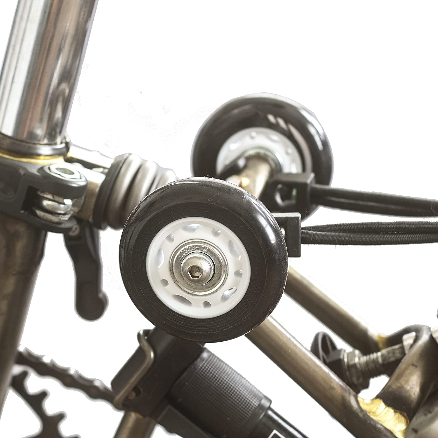 4 x 63 mm breite Easy Wheels für Brompton Faltrad (2 Paar) von London Craftwork