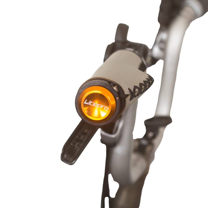 Lenkerstopfen aus Aluminium für Brompton, Orange von London Craftwork