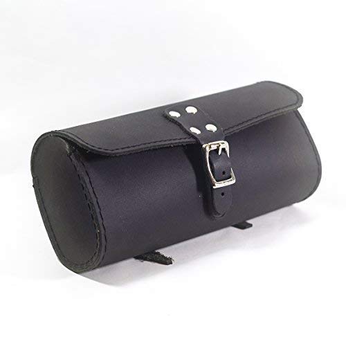London Craftwork Schwarz Fahrrad Satteltasche Echtleder Vintage Stil Broo-Bl von London Craftwork