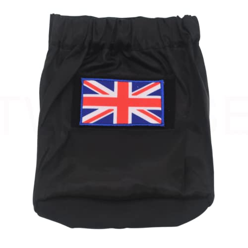 Wasserdichte Satteltasche für Brompton, britische Flagge (personalisierbar mit Ihren eigenen Patches) von London Craftwork