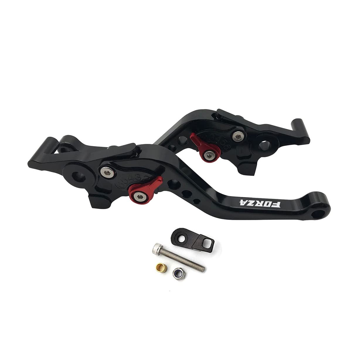 LongGreat Aluminium Kurz Kupplung Verstellbare Motorrad Bremshebel, 1 Paar Motorrad Mit Bremsfunktion Bremsgriff Aluminium Bremshebel Kupplungshebel Für Honda Forza 125 250 300 2010-2022+ (Schwarz,1) LongGreat Aluminium Kurz Kupplung Verstellbare Motorrad Bremshebel, 1 Paar Motorrad Mit Bremsfunktion Bremsgriff Aluminium Bremshebel Kupplungshebel Für Honda Forza 125 250 300 2010-2022+ (Schwarz,1) von LongGreat