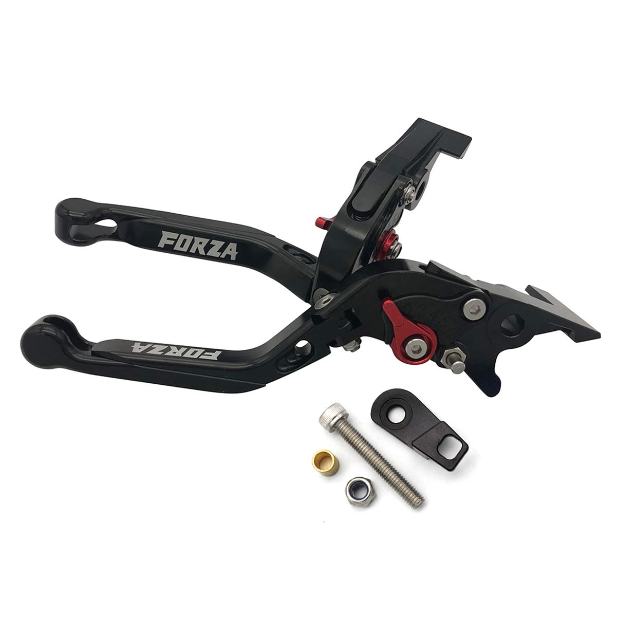 LongGreat Aluminium Kurz Kupplung Verstellbare Motorrad Bremshebel, 1 Paar Motorrad Mit Bremsfunktion Bremsgriff Aluminium Bremshebel Kupplungshebel Für Honda Forza 125 250 300 2010-2022+ (Schwarz,3) LongGreat Aluminium Kurz Kupplung Verstellbare Motorrad Bremshebel, 1 Paar Motorrad Mit Bremsfunktion Bremsgriff Aluminium Bremshebel Kupplungshebel Für Honda Forza 125 250 300 2010-2022+ (Schwarz,3) von LongGreat