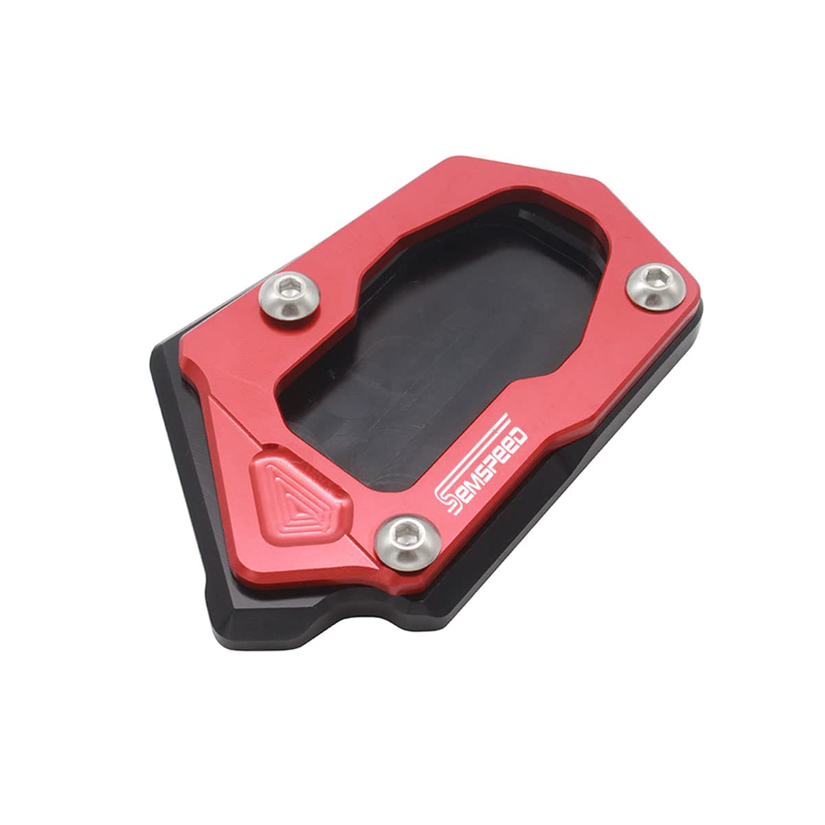 LongGreat CNC Aluminium Motorrad Seitenständer Unterstützung Fuß-Verbreiterung Ständer Platte für Aprilia RS660 Tuono 660 2020 2021 (Rot) von LongGreat