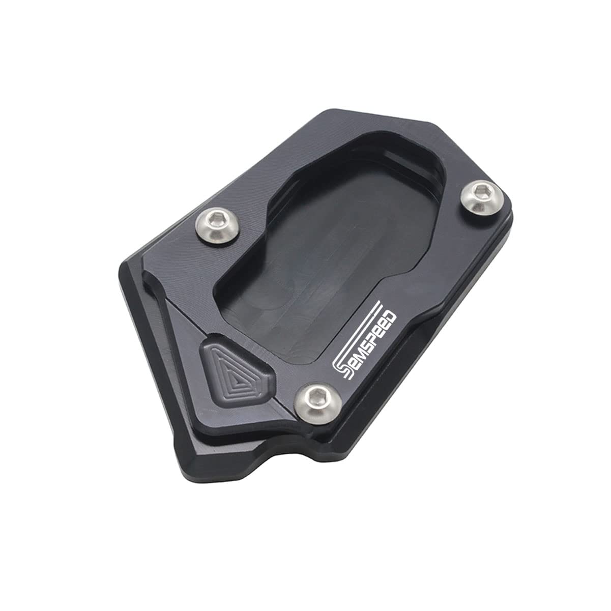 LongGreat CNC Aluminium Motorrad Seitenständer Unterstützung Fuß-Verbreiterung Ständer Platte für Aprilia RS660 Tuono 660 2020 2021 (Schwarz) von LongGreat