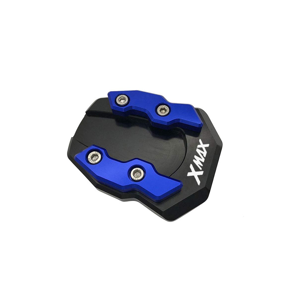 LongGreat Motorrad Stützfuß Fußpolster Seitenständer Verlängerung Ständer Pad Für Yamaha Xmax X-MAX 125 250 300 400 2017-2022 (Blau) von LongGreat