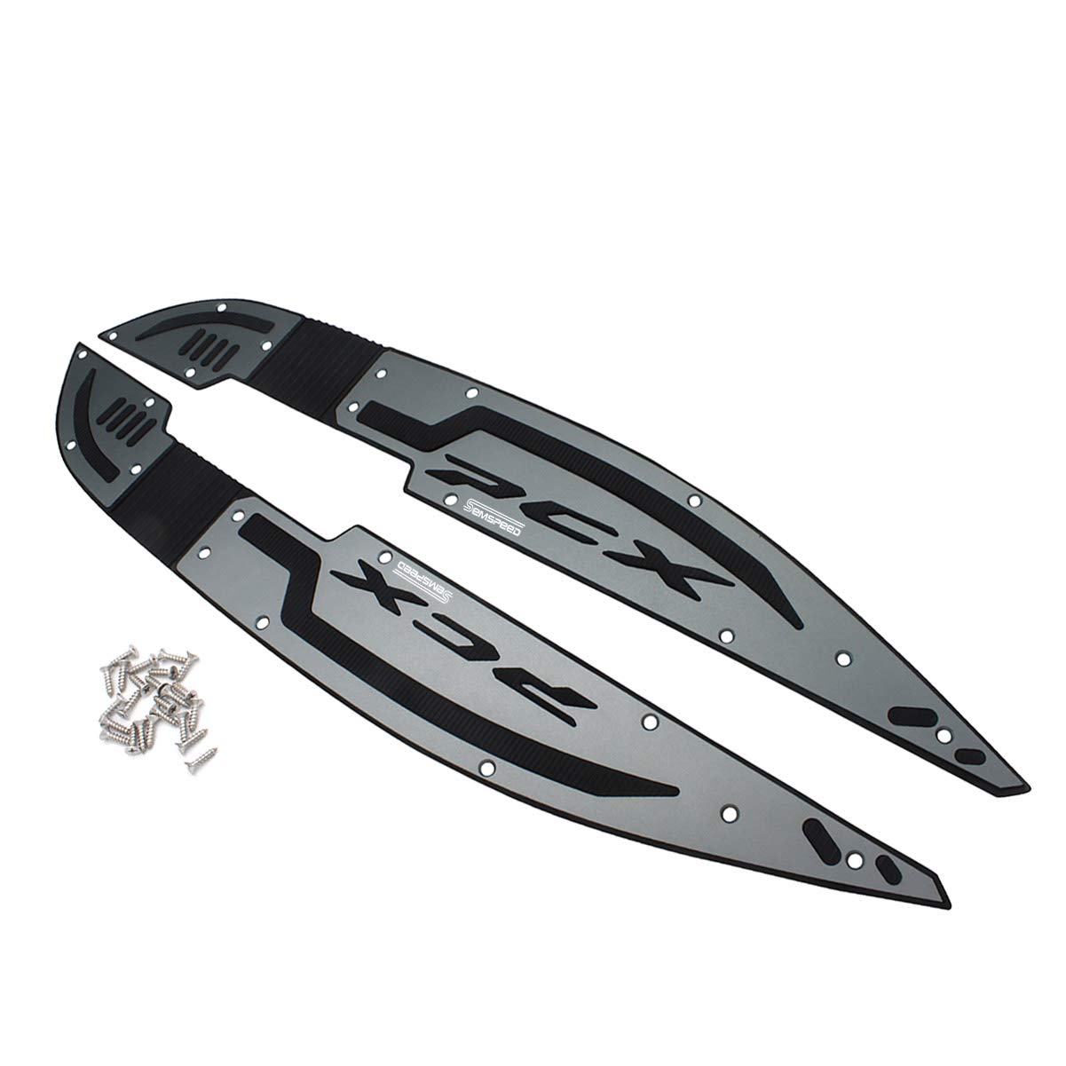 LongGreat Motorrad Vorderes und hinteres Fußpedal-Kit Fußrasten Footpegs Fußpedal Pad Trittbretter Abdeckung Foot Peg Plate Fußrastenplatte Für Honda PCX 125 160 150 (Grau,PCX 125 160 2021 2022 1) LongGreat Motorrad Vorderes und hinteres Fußpedal-Kit Fußrasten Footpegs Fußpedal Pad Trittbretter Abdeckung Foot Peg Plate Fußrastenplatte Für Honda PCX 125 160 150 (Grau,PCX 125 160 2021 2022 1) von LongGreat