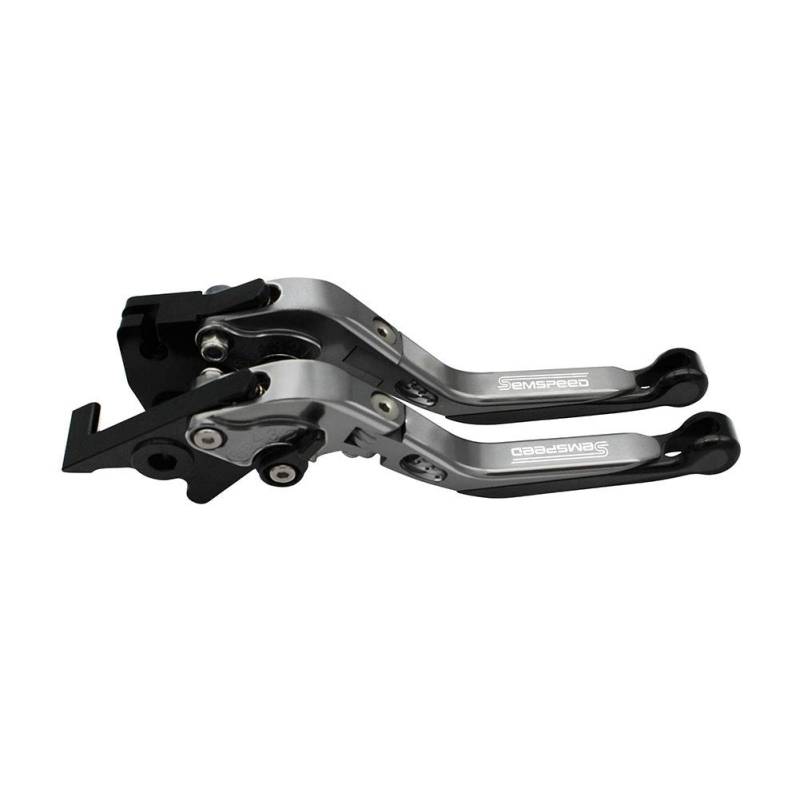 Motorrad Bremshebel Brems kupplungshebel für Yamaha YZF R1 R1M R1S R6 MT09 FZ1 FAZER (Grau,R1 1999-2001) von LongGreat