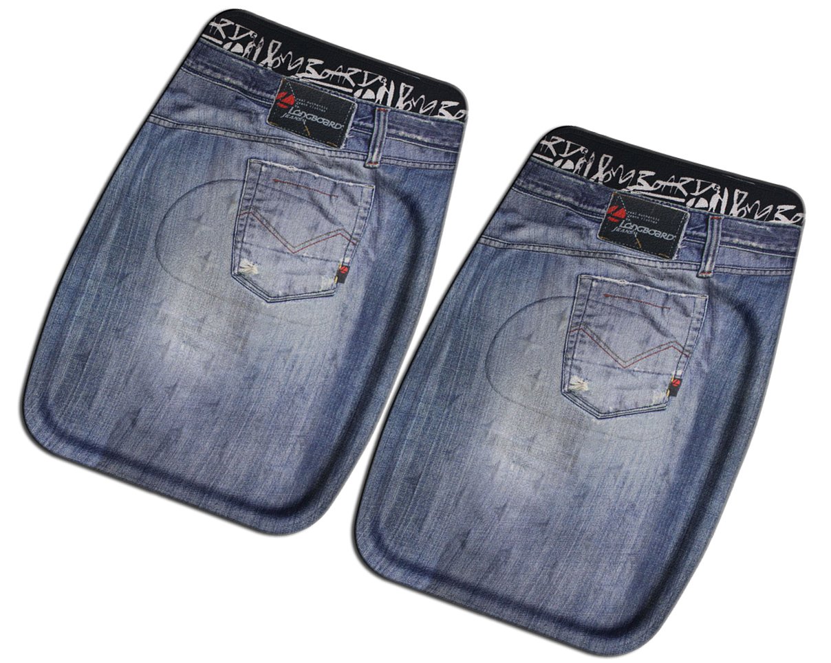 Longboard 078023 2 x vorne aus PVC und 3D Jeans von Longboard