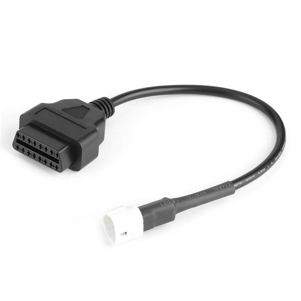 3 Pin zu OBD2 16 Pin Diagnose Scanner Adapter Anschlusskabel Fehlercodescanner Motorrad Diagnosekabel Fit für Yamaha X-MAX N-MAX MT-125 3 Pin zu OBD2 16 Pin Diagnose Scanner Adapter Anschlusskabel Fehlercodescanner Motorrad Diagnosekabel Fit für Yamaha X-MAX N-MAX MT-125 von Longzhuo