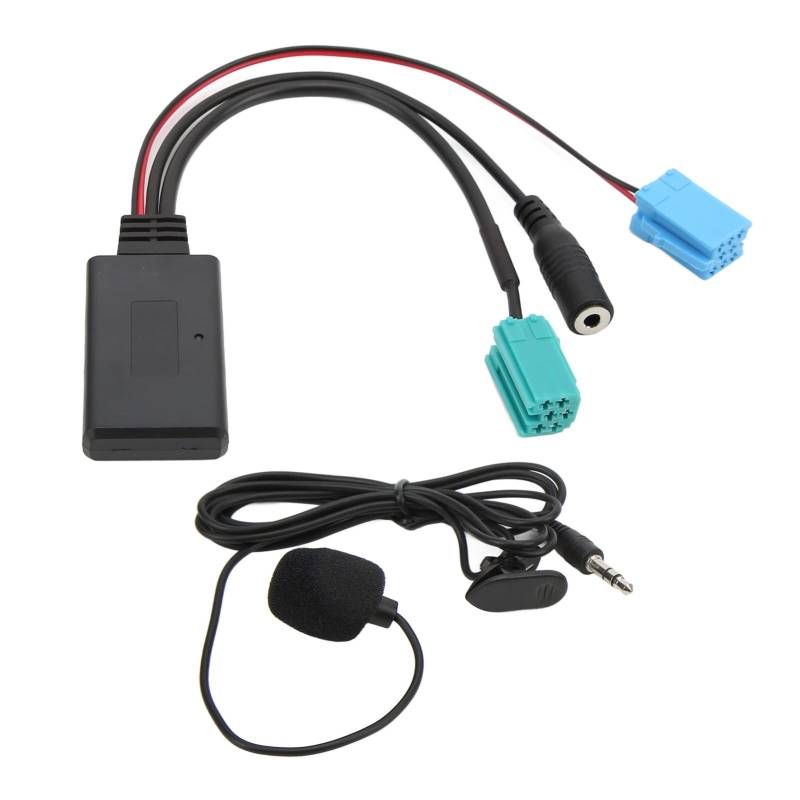 Bluetooth AUX IN Kabel Auxiliary Input Adapter Freisprechmikrofon Ersatz für Megane 2 Updatelist Radio von Longzhuo