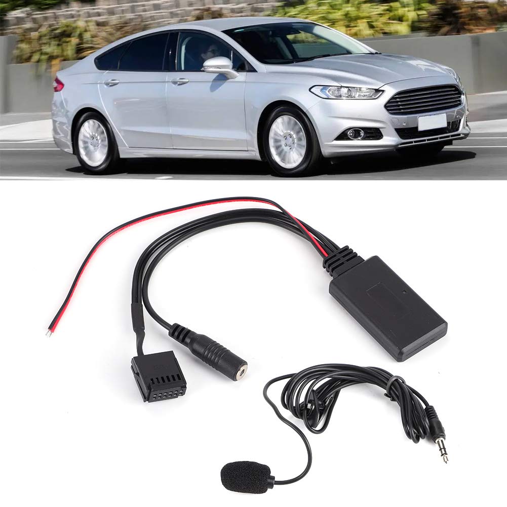 Bluetooth-Adapter, Auto-Bluetooth-AUX-IN-Kabeladapter mit Mikrofon Freisprecheinrichtung Passend für Ford Focus 6000CD von Longzhuo