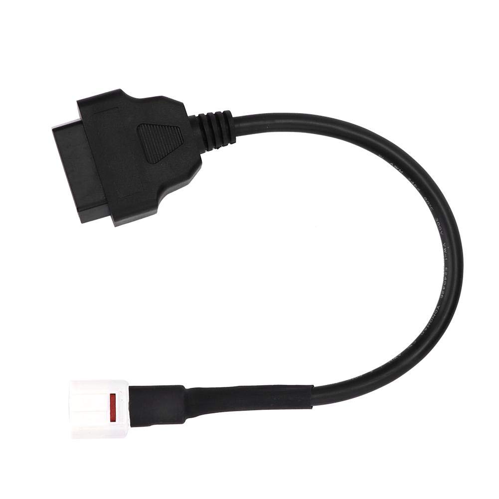 Longzhuo Diagnoseadapter für Motorrad, 4-poliger OBD2-Fehlercodeleser Motorradscanner-Diagnosekabel Passend für Yamaha Longzhuo Diagnoseadapter für Motorrad, 4-poliger OBD2-Fehlercodeleser Motorradscanner-Diagnosekabel Passend für Yamaha von Longzhuo
