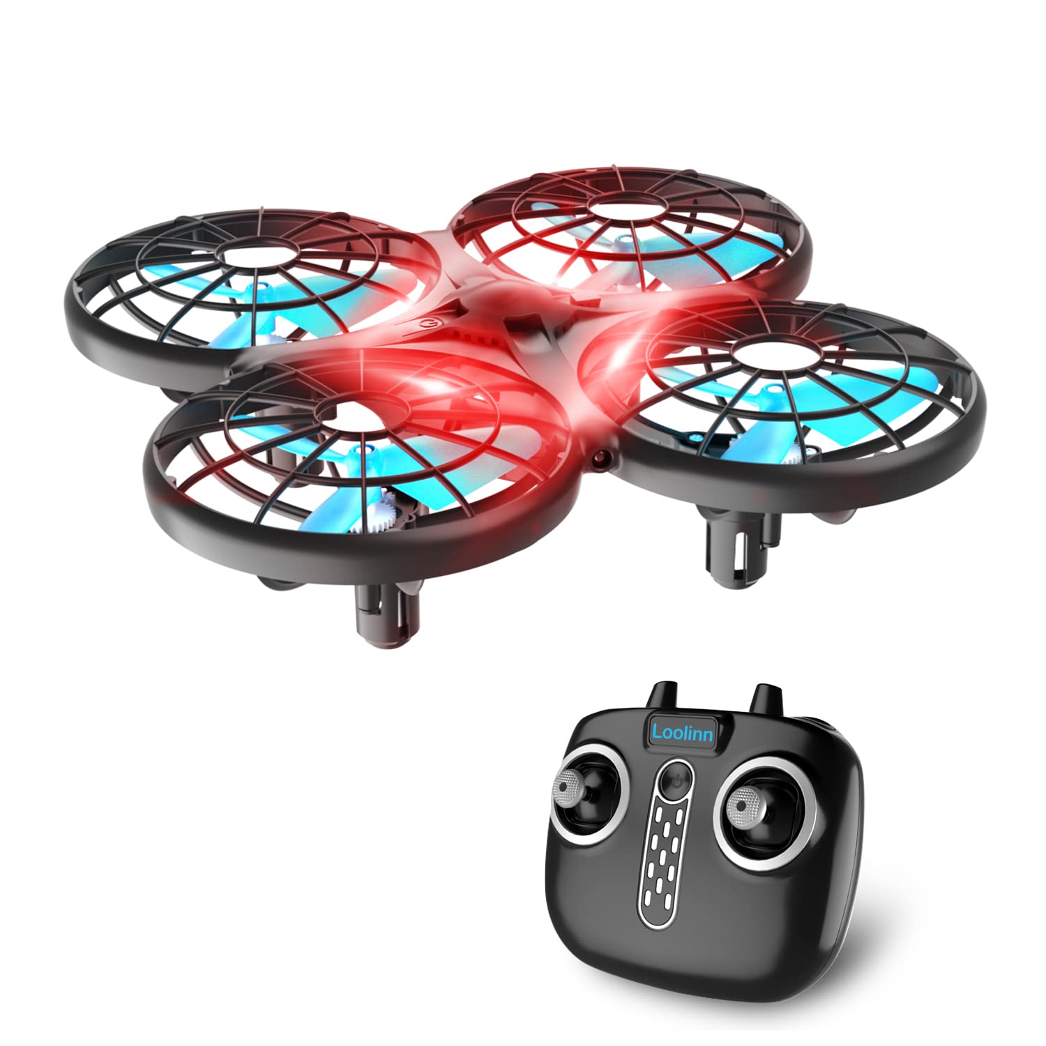 Loolinn | Drohne für Kinder Geschenk - Mini Drohne, RC Quadrocopter mit Antikollisionstechnologie / 360° Flips/Handgesteuerter Modus/Geschenk für Kinder von Loolinn