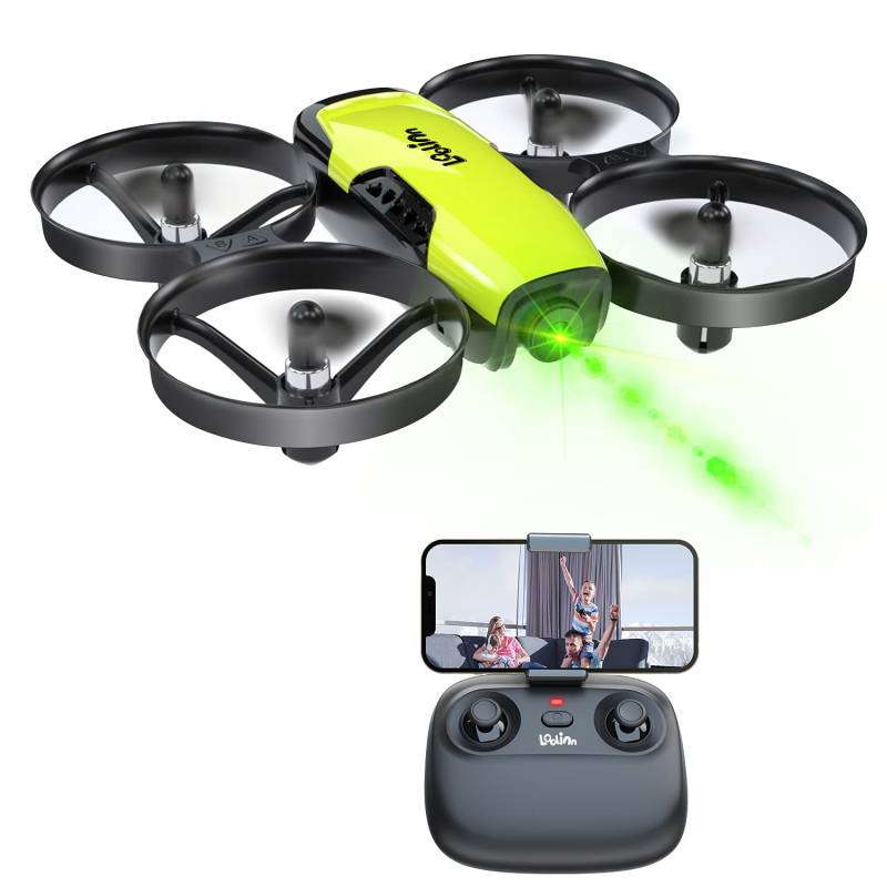 Loolinn | Drohne mit Kamera als Geschenk für Kinder - Mini Drohne Ferngesteuert, First Person View Kameradrohnen (FPV) mit Video & Fotos / 21 Minuten Flugzeit (DREI Batterien Mitgeliefert) von Loolinn