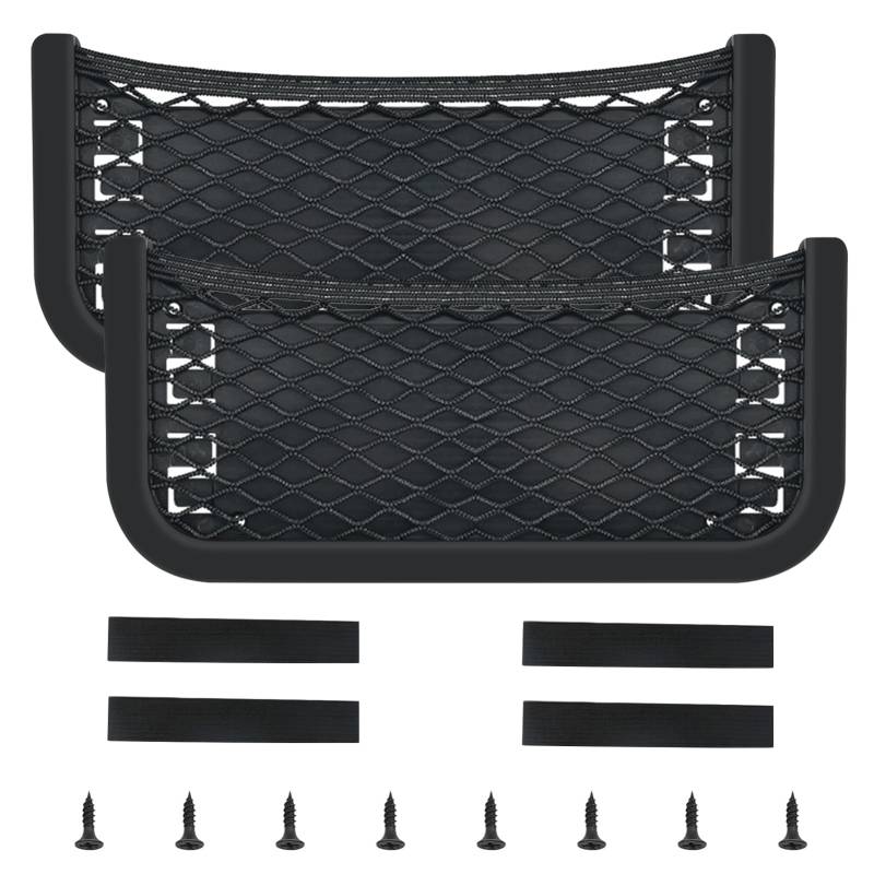 Loovisse 2 PCS Aufbewahrungsnetz, Campingauto-Aufbewahrungsnetz, Aufbewahrungsnetztasche, Taschen-Organizer für Auto für Fahrzeuge, Boot, Wohnmobil, Wohnwagen, Kleiderschrank und Innenraum, Universal von Loovisse