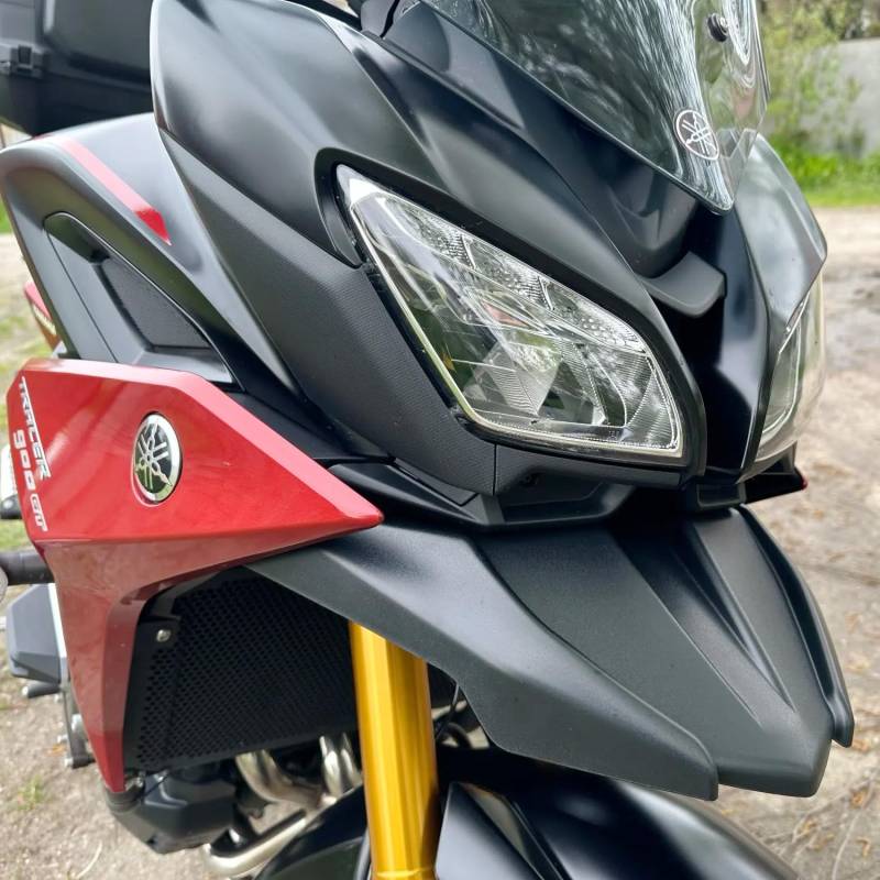 LoraBaber Für Yamaha MT09 Tracer Vorderrad Kotflügel Schnabel Nase Kegel Verlängerungsabdeckung Verlängerungshaube 2018-2021 MT 09 Tracer 900 Tracer 900 GT FJ 09 Zubehör 2019 2020 (Schwarz) von LoraBaber