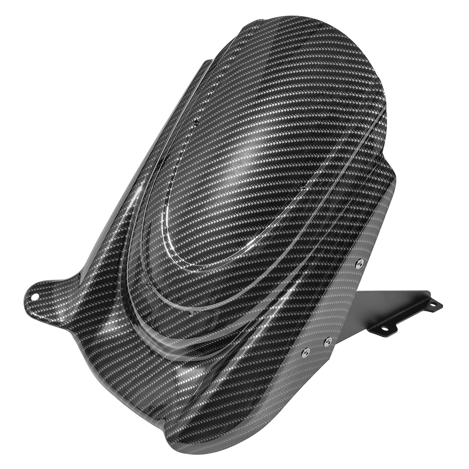 Motorrad Hinten Hugger Fender Kotflügel Radabdeckung Reifen Spritzschutz Kompatibel mit Versys 650 KLE650 Versys650 2007-2024 2016 2017 2018 2019 2020 2021 2022 2023 (Kohlenstofffasermuster) von Lorababer