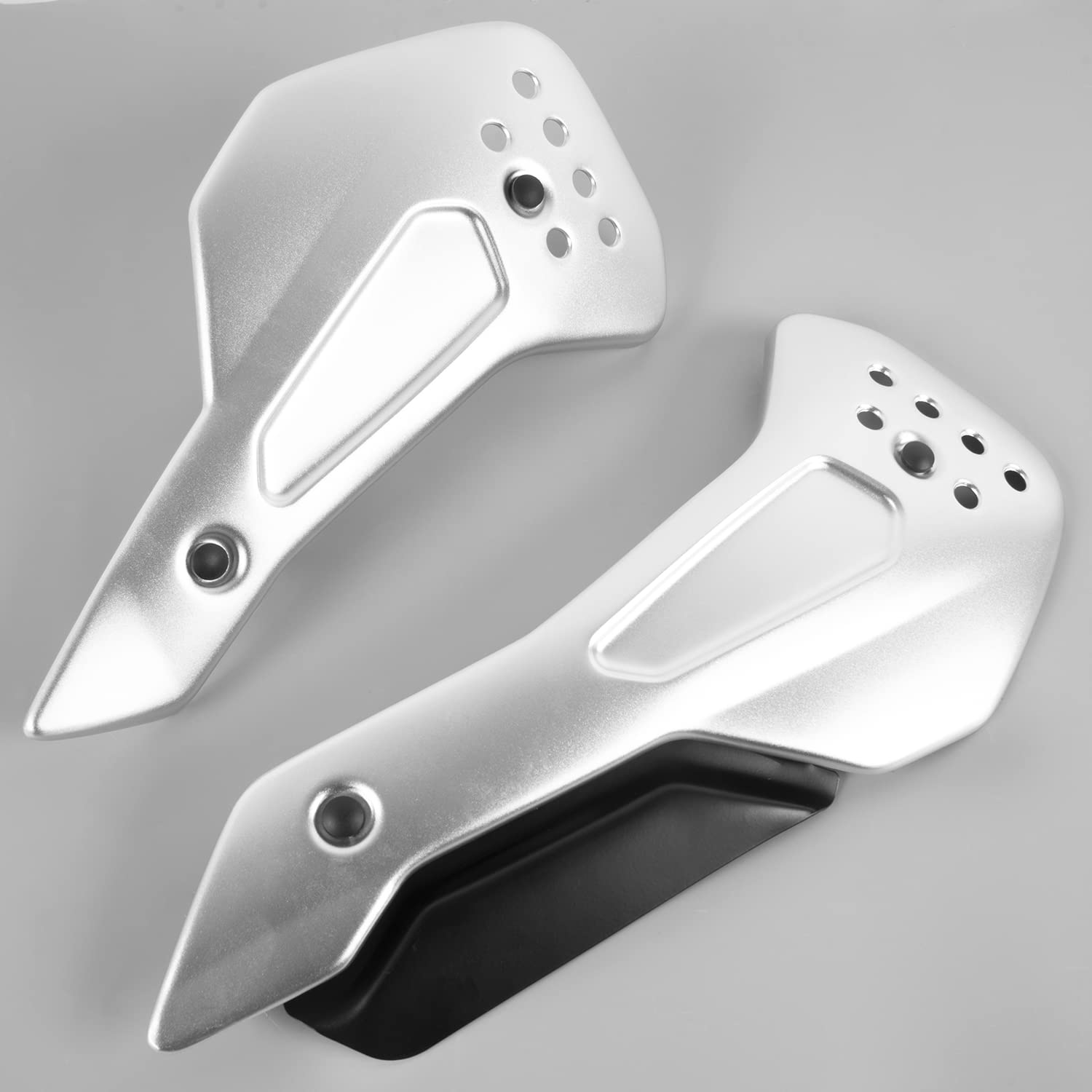 Lorababer Motorrad Aluminium Bellypan Untere Motorspoilerverkleidung Verkleidungsschutz Kompatibel mit T-riumph Trident 660 2021 2022 2023 Belly Pan Chassis Shroud Body Frame Kit (Silber) von Lorababer