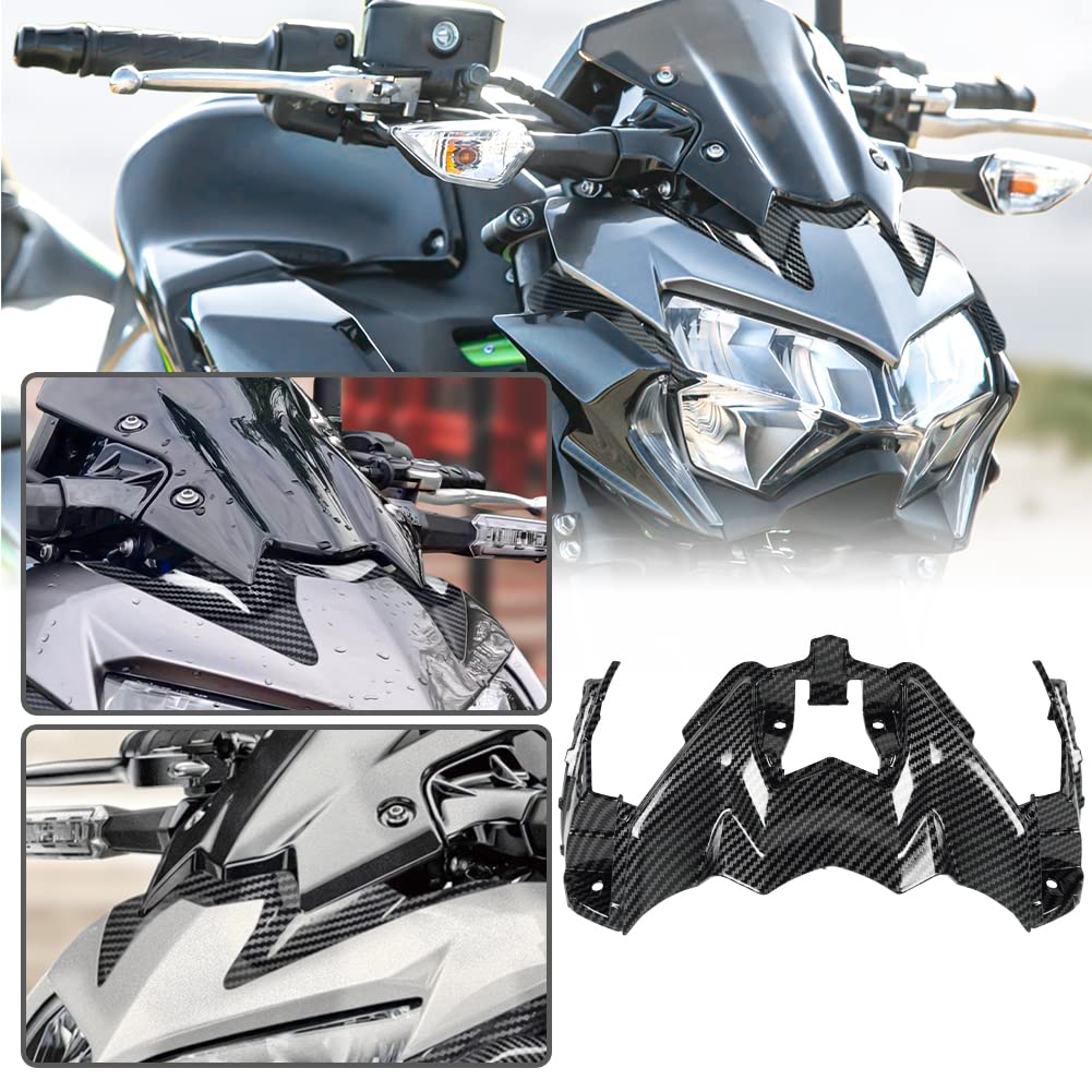 Lorababer Motorrad Carbon Look Bodykit Rahmenverkleidung Schutzabdeckung Karosserie Seitenteil Verkleidungsteil Kompatibel mit Kawasaki Z900 Z 900 Z-900 2020 2021（I） von Lorababer