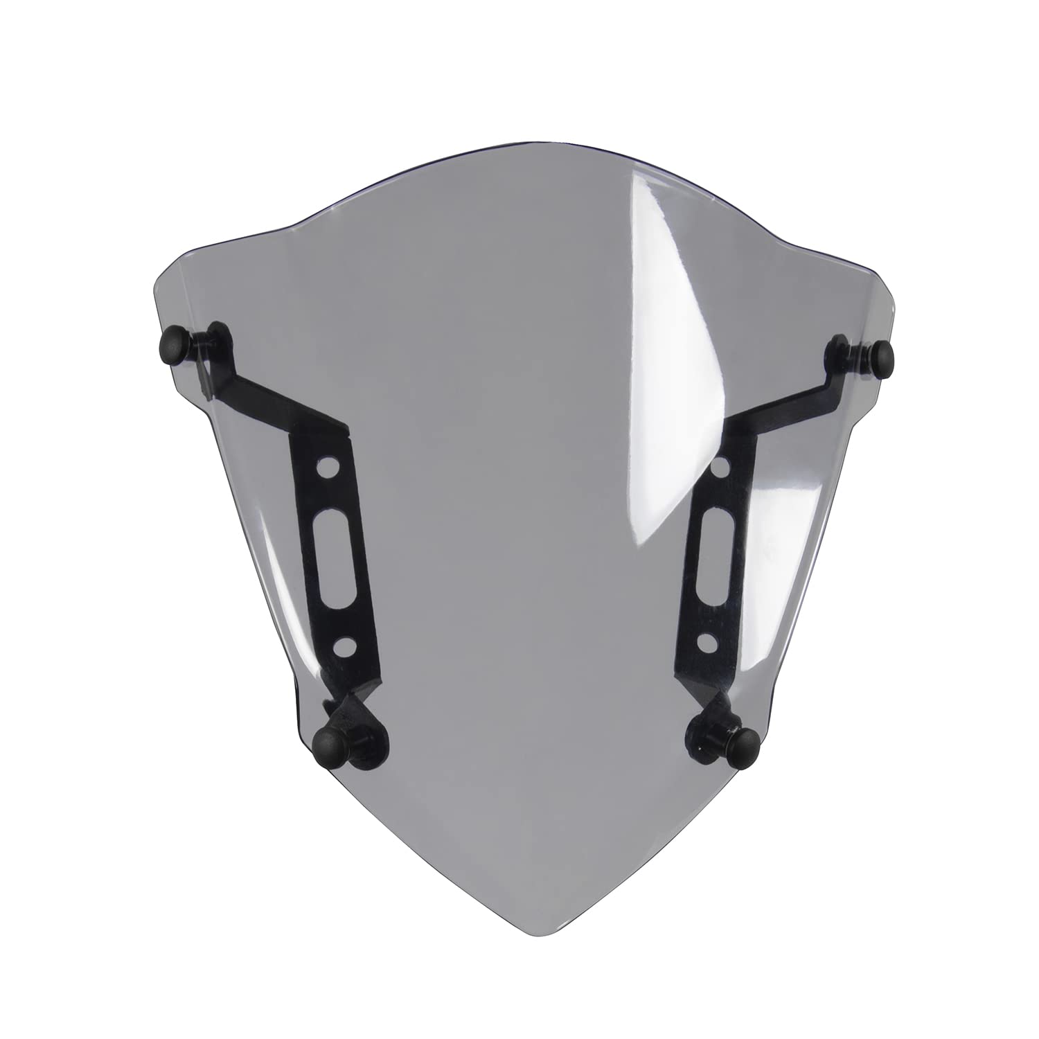 Motorrad Windschild Windabweiser Mit Halterung Kompatibel mit MT-07 MT0 2018 2019 2020, Windschutzscheibe Windschutz Double Bubble Wind Luftabweiser, Geräuchert von Lorababer