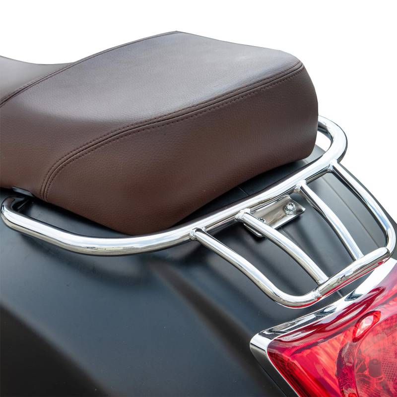 Lorababer Motorrad Hinten Sportgepäckträger Regal Handlauf Armlehne Kompatibel mit GTS300 GTS250 GTV300 GTS 300 250 GTV 300 2008-2022 Gepäckträgerhalterung (Chrom) von Lorababer