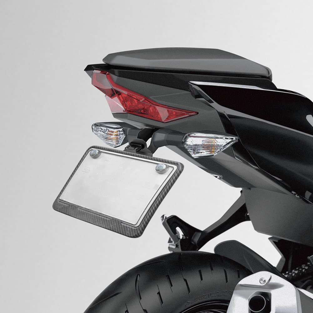 Lorababer Motorrad Kennzeichenhalter Halterung Kompatibel mit K-awasaki Ninja400 Z400 Ninja 400 Z 400 2018 2019 2020 Heckfender Eliminator Kit Rahmenplatte mit LED-Licht von Lorababer