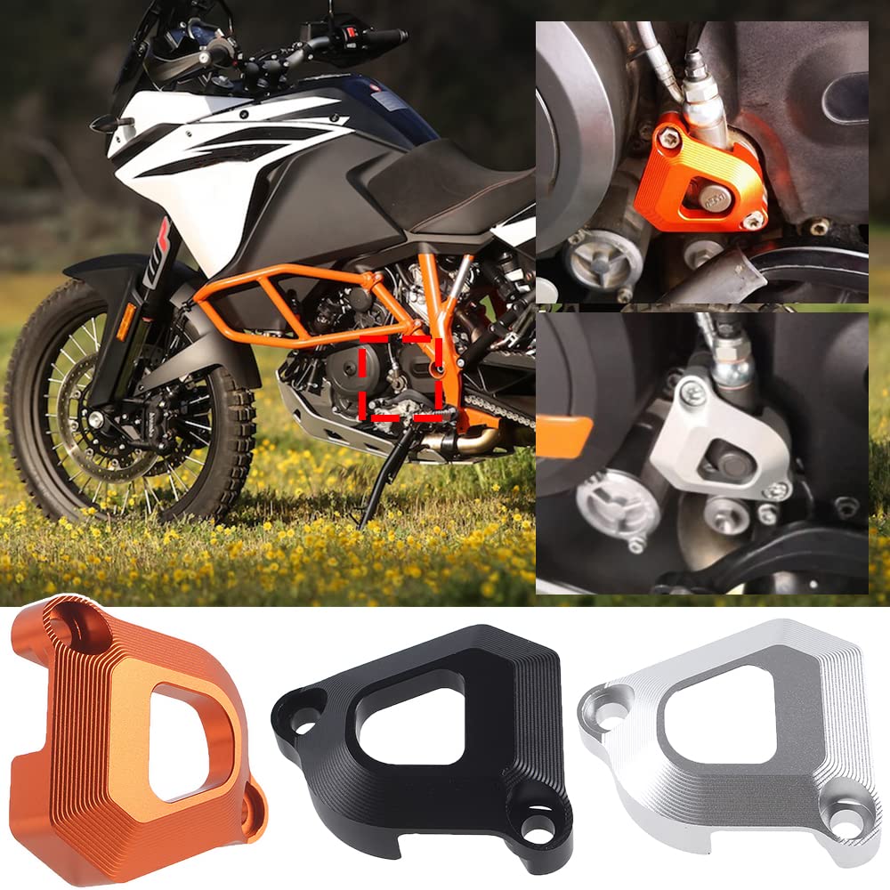 Lorababer Motorrad Kupplungsnehmerzylinderschutz Ersatz Motorschutz Links Kompatibel mit K.T.M 990 SMT 1050 1090 1190 ADV/R 1290 Super ADV R/S/T Super Duke 1290 GT/R (Orange) von Lorababer