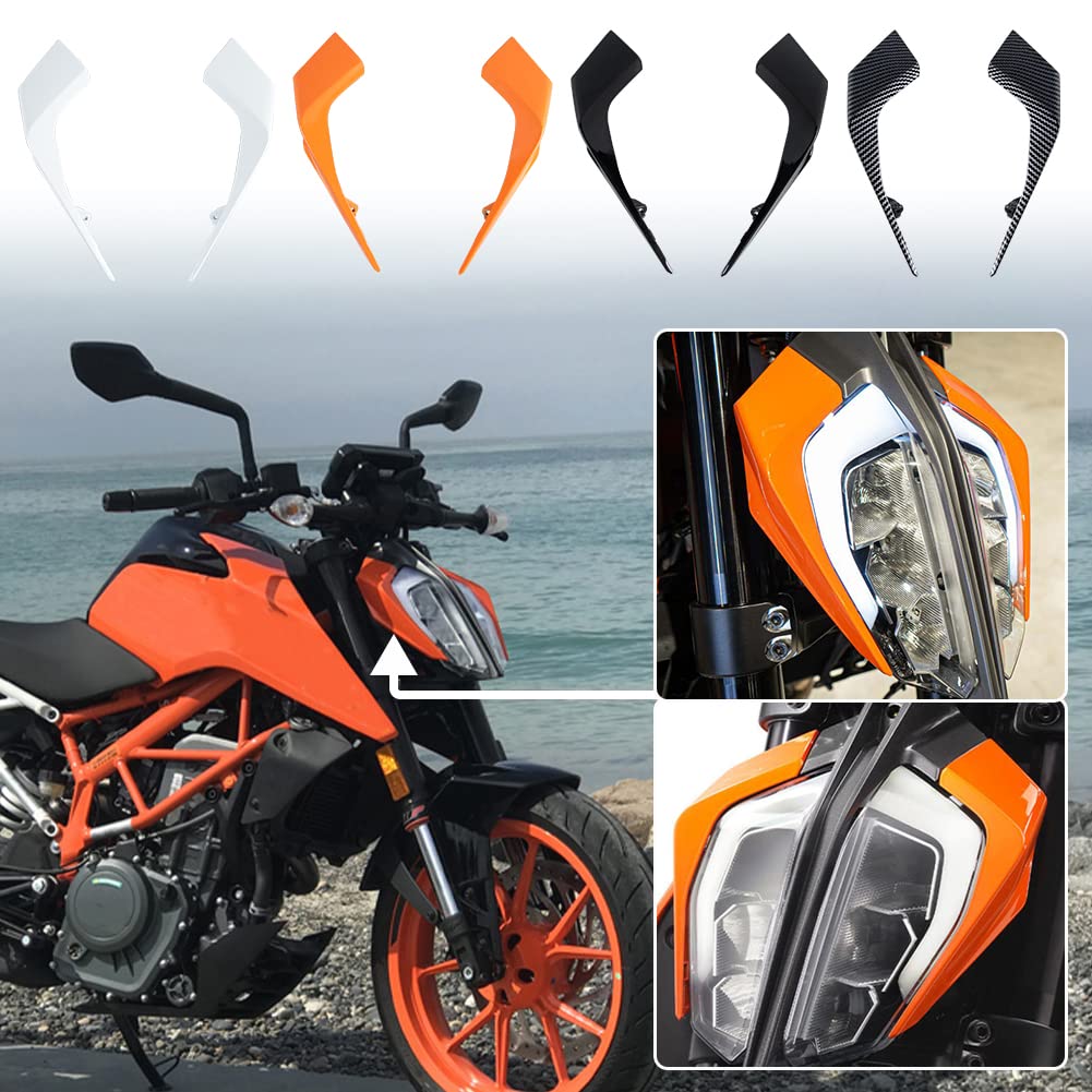 Lorababer Motorrad-Scheinwerfer verkleidungs abdeckung für links und rechts kompatibel mit K.T.M 390 DUKE Duke 390 DUKE390 2017-2022 2018 2019 2020 2021 (Orange) von Lorababer