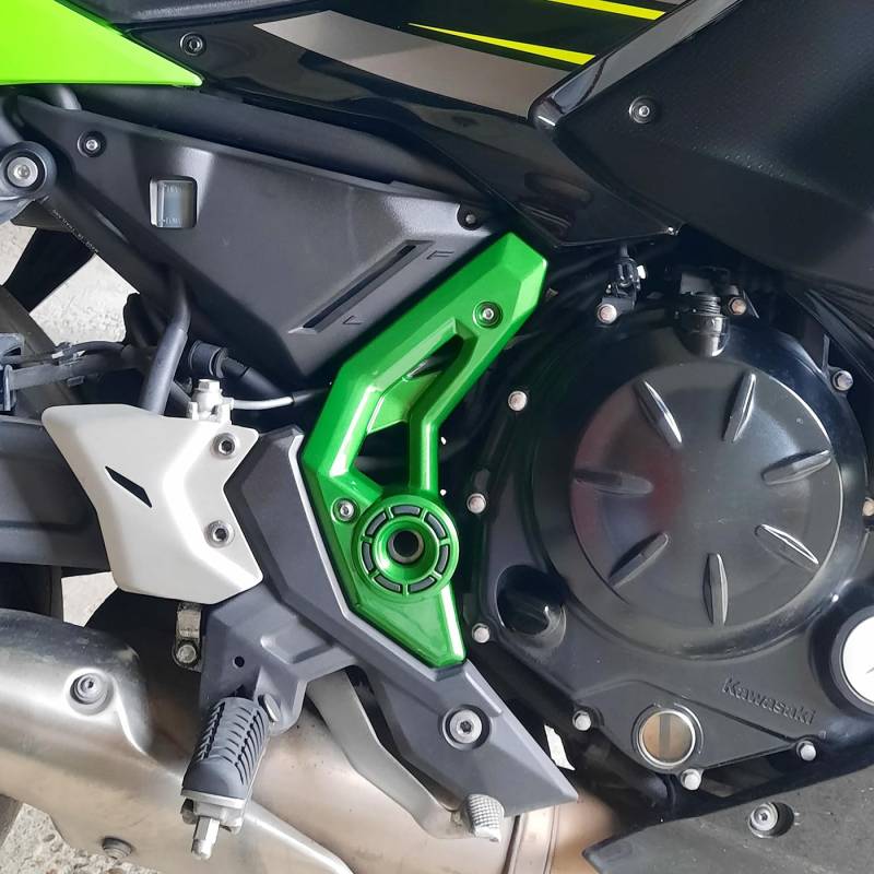 Lorababer Motorrad Z 650 Z-650 Links Rechts Haltbarer Rahmen Seitenabdeckung Verkleidungsplatte Verkleidung Karosserie Schutz für Ninja 650 Z650 2017-2023Zubehör (Grün) von Lorababer