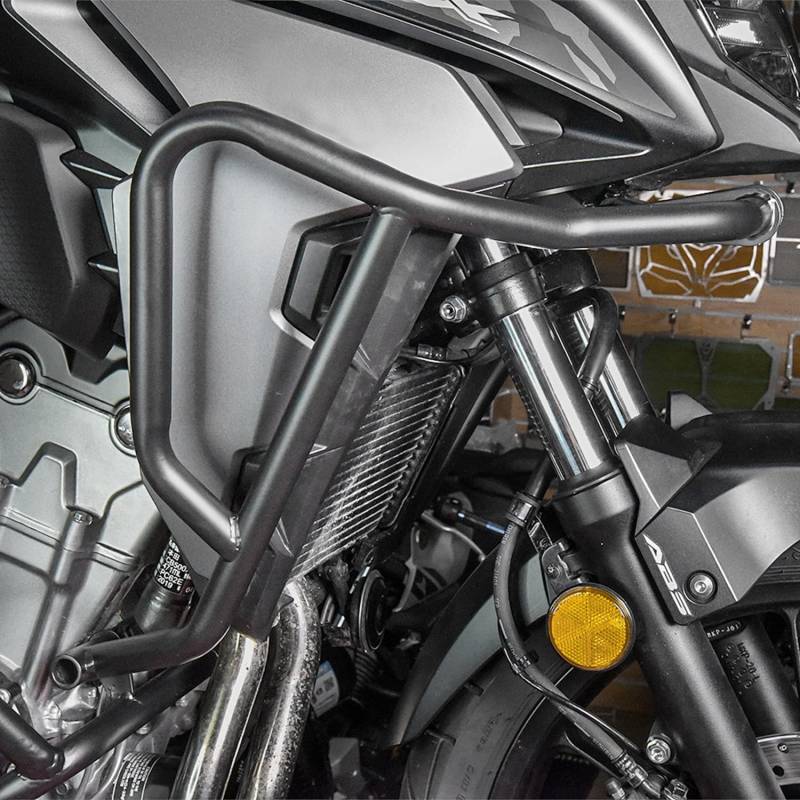 Motorrad Sturzbügel Rahmen Motorschutz Stoßstange Autobahn Kompatibel mit CB500X CB 500 X 2019 2020 2021 2022 2023 2024 Motorschutzbügel Kraftstofftank Fallschutz, Oberer von Lorababer