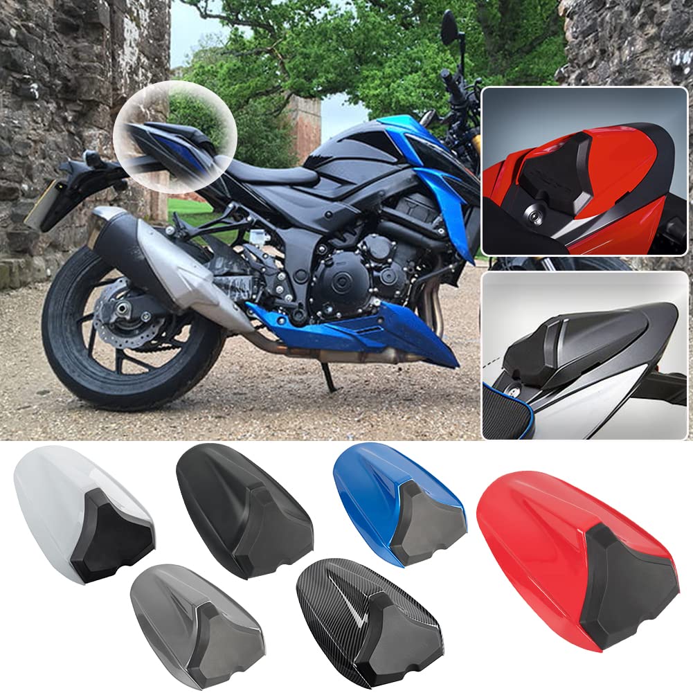 Lorababer Motorrad sitzbezüge ABS Beifahrersitzverkleidung Heck Sozius Solo Verkleidung Hump für Suzuki GSXS750 GSX-S 750 2017-2022 2018 2019 2020 2021(Blau) von Lorababer