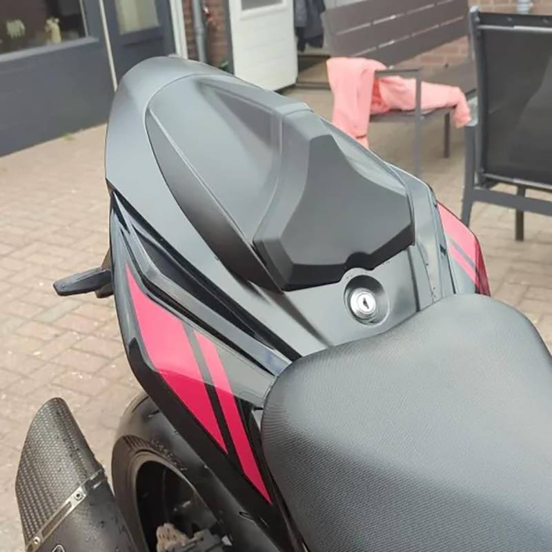 Motorrad Hinten Soziusabdeckung Beifahrersitz Verkleidung Heckabdeckung Rücksitzbezug für GSXS 750 2017-2022 GSX-S 750Z/ABS 2018-2023, Matt-schwarz von Lorababer