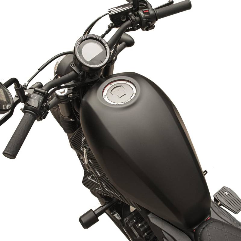 Lorababer Motorrad-Kraftstofftank-Verkleidungsabdeckungsschutz, kompatibel mit Rebel CMX500 CMX300 CMX250 CMX 500 300 250 2017–2024 2018 2019 2020 2021 2022 2023 (Matt-schwarz) von Lorababer