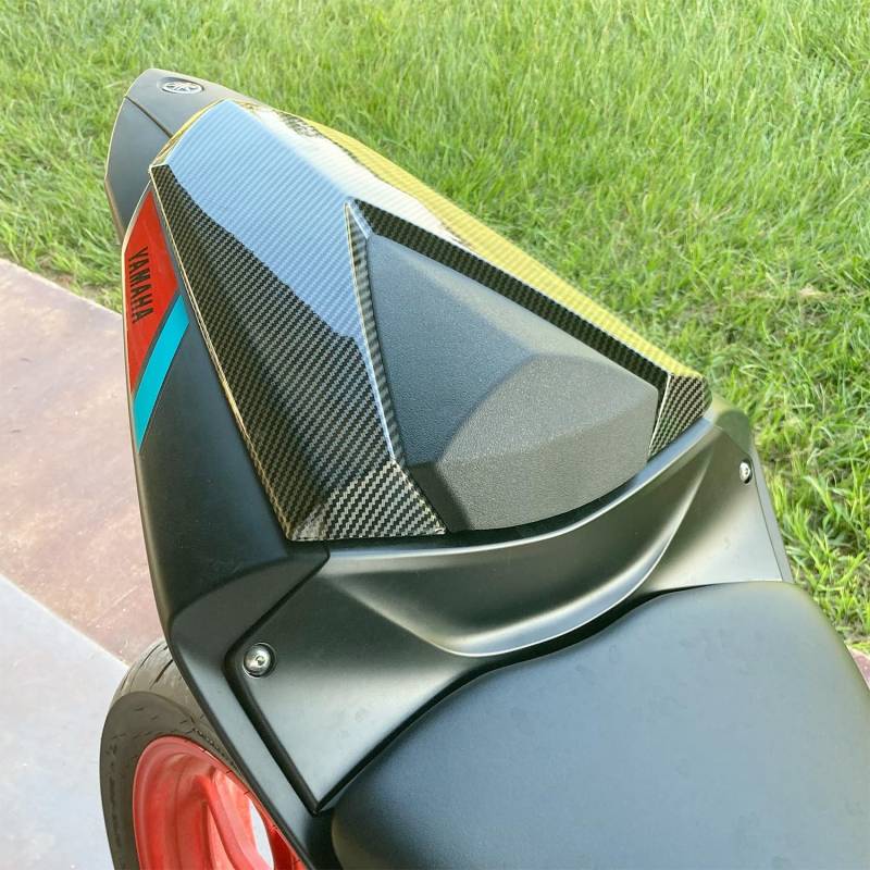 Motorrad Hinten Soziusabdeckung Beifahrersitz Verkleidung Heckabdeckung Rücksitzbezug Kompatibel mit YZF-R3 2015-2020 MT-03 MT-25 2016-2020 YZF-R25 2013-2017 R25 2013-2020, Kohlefaser von Lorababer