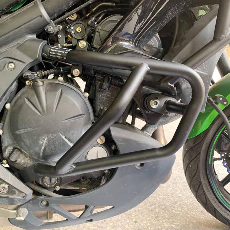 Motorrad Sturzbügel Rahmen Motorschutz Stoßstange Autobahn Kompatibel mit Versys 650 KLE 650 2015 2016 2017 2018 2019 2020 2021 Motorschutzbügel Kraftstofftank Fallschutz Highway Crashbar, Unterer von Lorababer