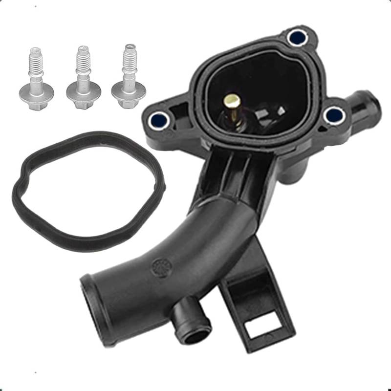 LoreenCar Kühlmittelthermostat Thermostatgehäuse 25192985 1338487 1338022 55562048 für OPEL Corsa D Astra J Meriva B Adam VAUXHALL, Temperatursensor Motorkühlung, Kühlerthermostat mit Temperatursensor von LoreenCar