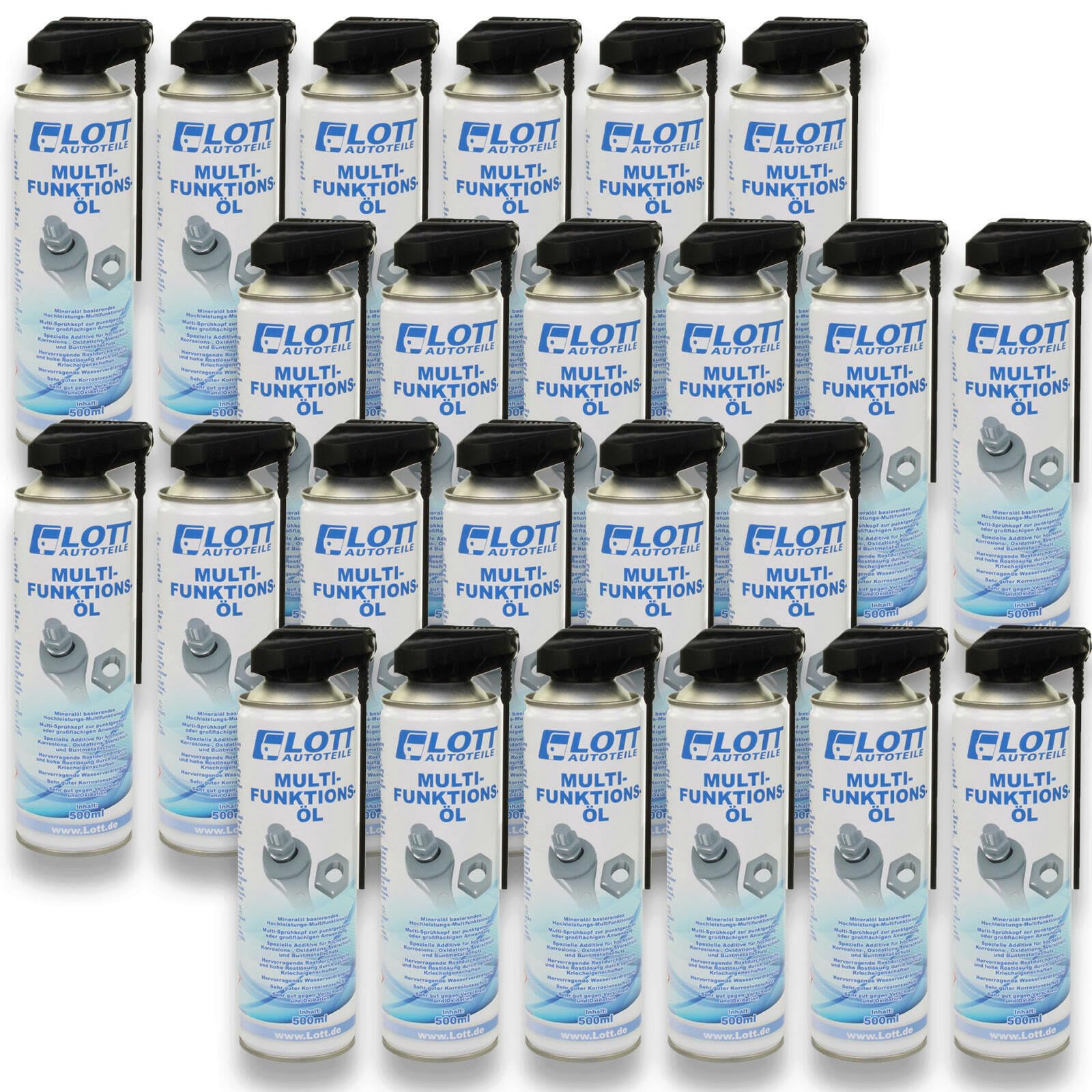 24x 500ml Lott Multifunktionsöl Funktionsöl mit 2-Wege Sprühkopf 24x 500ml Lott Multifunktionsöl Funktionsöl mit 2-Wege Sprühkopf von Lott-Autoteile