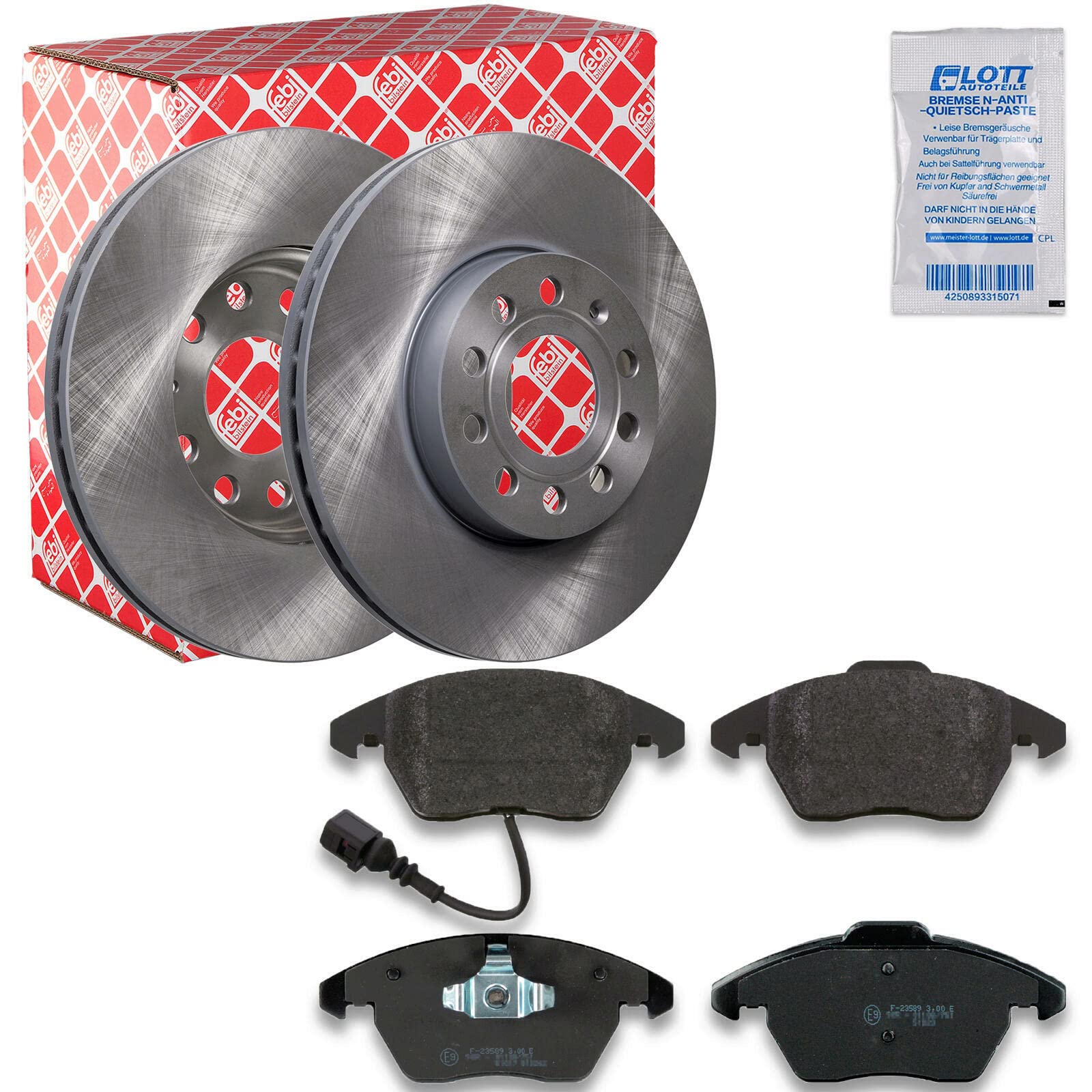 2x Bremsscheibe Ø288mm + Beläge Bremsbeläge Klötze vorne Set Vorderachse 2x Bremsscheibe Ø288mm + Beläge Bremsbeläge Klötze vorne Set Vorderachse von Lott-Autoteile
