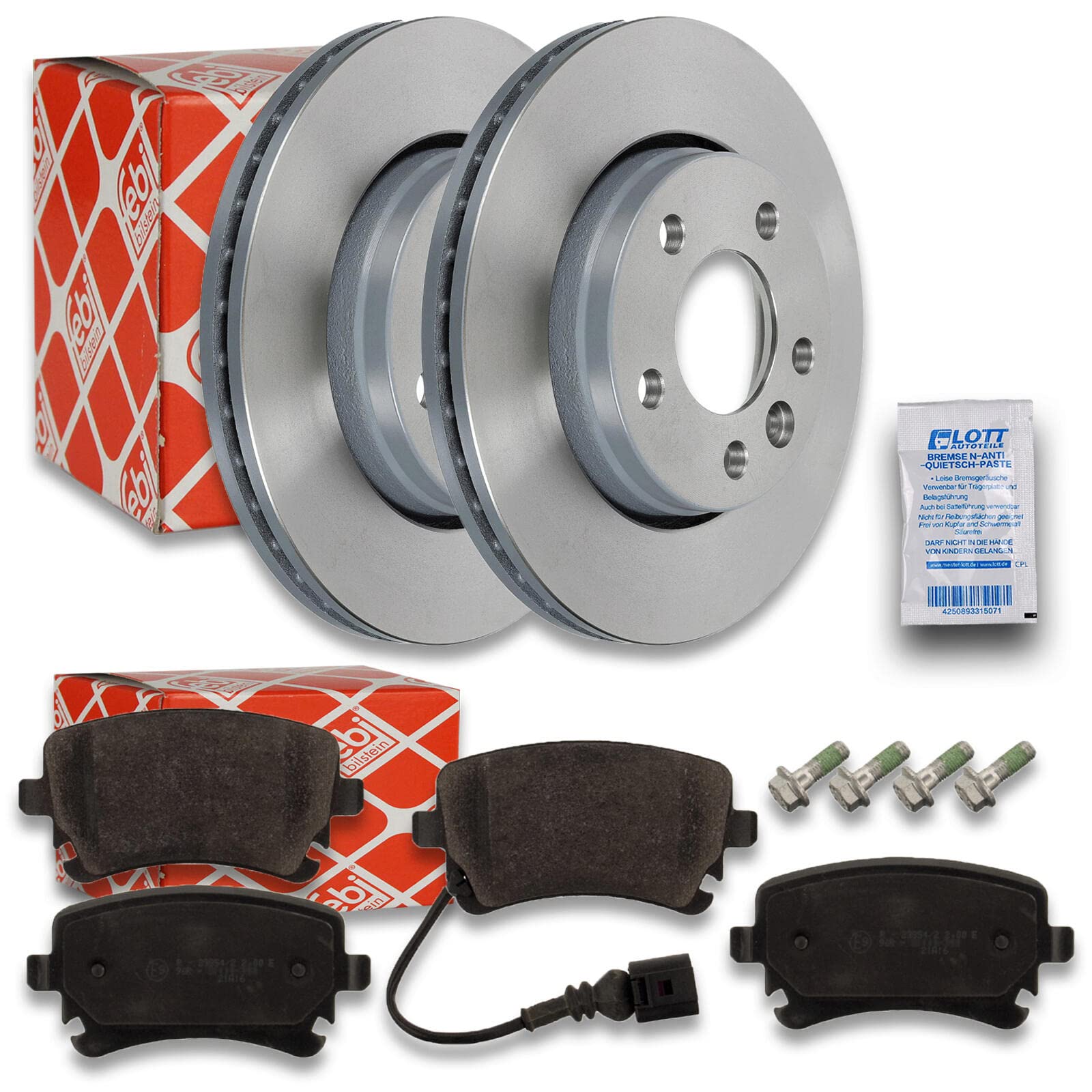 2x Bremsscheibe Ø294mm + Bremsbeläge Beläge hinten Set Hinterachse 2x Bremsscheibe Ø294mm + Bremsbeläge Beläge hinten Set Hinterachse von Lott-Autoteile