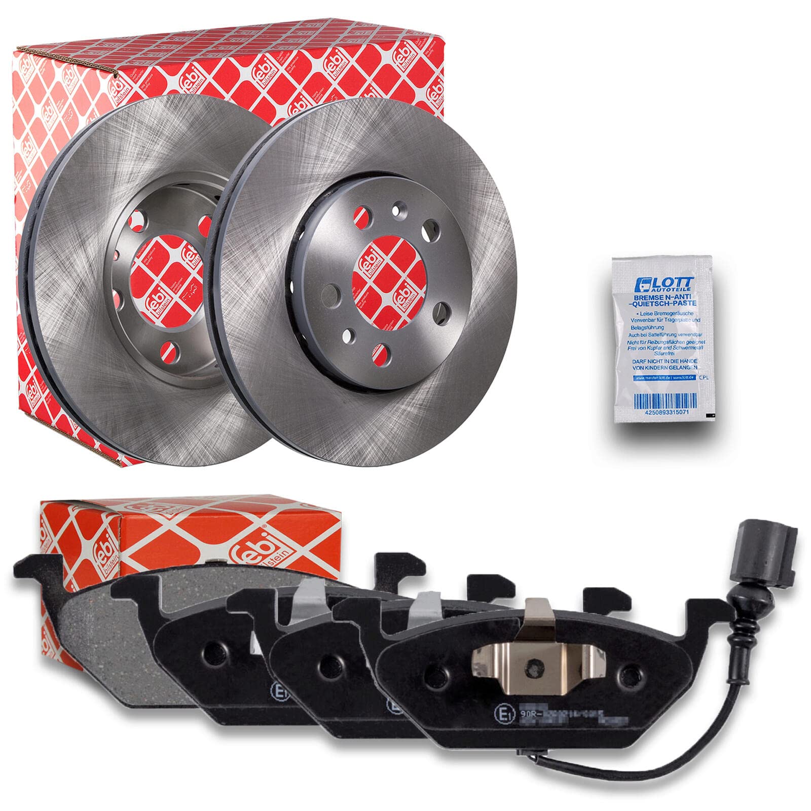 2x Bremsscheibe Ø256mm + Beläge Bremsbeläge Set vorne Vorderachse 2x Bremsscheibe Ø256mm + Beläge Bremsbeläge Set vorne Vorderachse von Lott-Autoteile