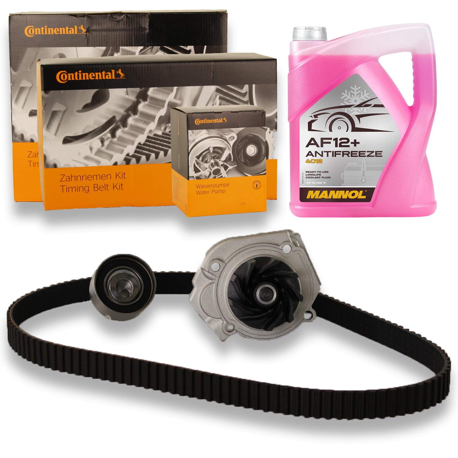 Contitech Wasserpumpe + Zahnriemensatz + 5L Kühlerfrostschutz Rot Contitech Wasserpumpe + Zahnriemensatz + 5L Kühlerfrostschutz Rot von Lott-Autoteile
