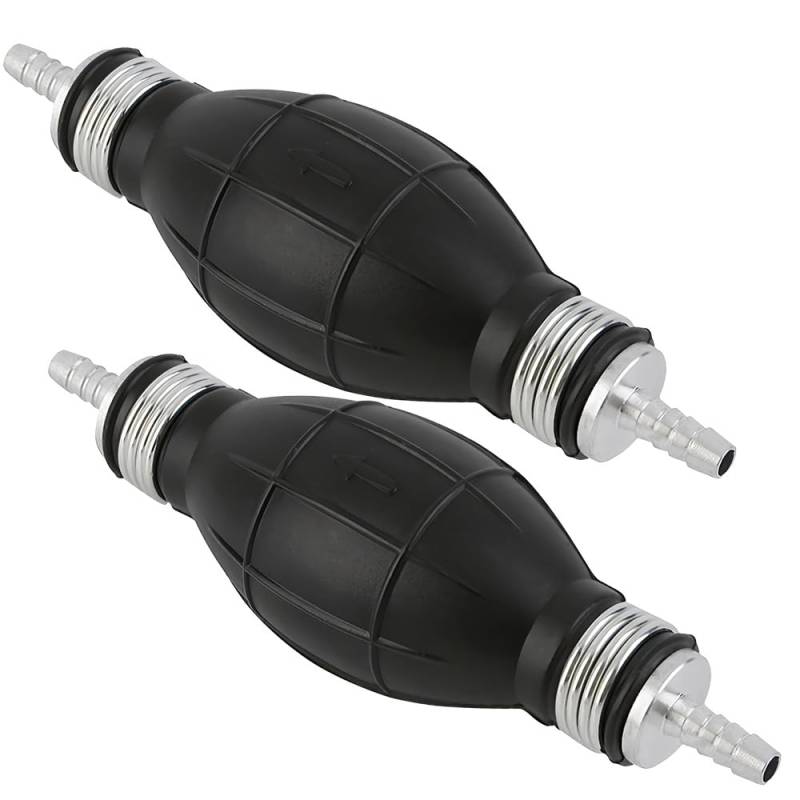 Lotvic 10 mm Handpumpe, 2 Stück Ölpumpe Handpumpe Manuelle Kraftstoffpumpe, Umfüllpumpe Tragbare Absaugpumpe Benzinpumpe, für Auto Motor Tank Kanister von Lotvic