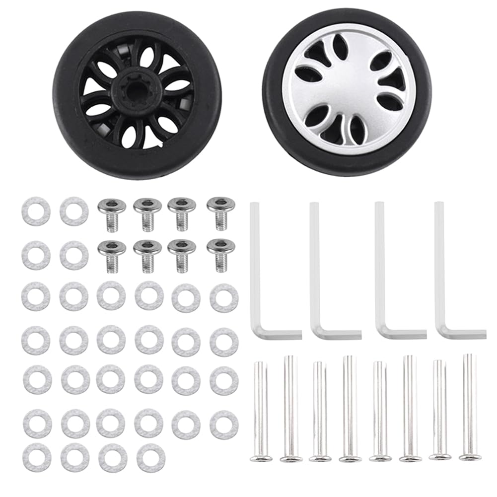 Loufy Gepäckrollen Gepäck Teile Umweltfreundliche 50mm X 13mm Kits Universal PU Gepäck Reparatur 4 Paar Loufy Gepäckrollen Gepäck Teile Umweltfreundliche 50mm X 13mm Kits Universal PU Gepäck Reparatur 4 Paar von Erkic