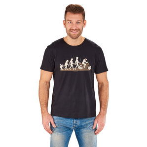 "Evolution" T-Shirt Schwarz Rahmenlos von Rahmenlos