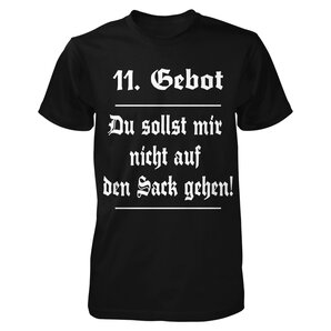 Louis 11. Gebot T-Shirt Schwarz von Louis