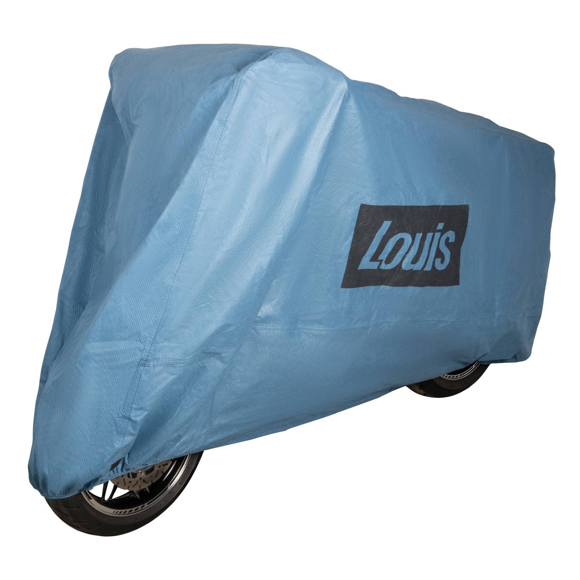 Louis Motorrad Abdeckhaube Sky, wasserdichte Motorrad Abdeckplane Outdoor, Atmungsaktive Motorradabdeckung, Mit Gummizug, Inklusive Transporttasche Kompatibel mit Kettenschloss, Blau, M Louis Motorrad Abdeckhaube Sky, wasserdichte Motorrad Abdeckplane Outdoor, Atmungsaktive Motorradabdeckung, Mit Gummizug, Inklusive Transporttasche Kompatibel mit Kettenschloss, Blau, M von Louis