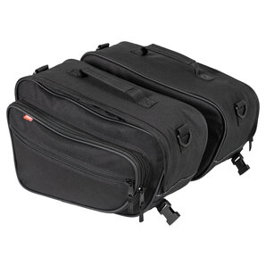 Louis Satteltaschen-Set Schwarz, Volumen 2 x 15 Liter von Louis
