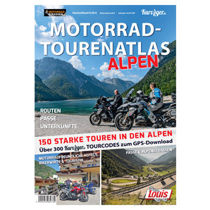 Motorrad Tourenatlas Alpen 150 Pässe, 196 Seiten Louis von Louis