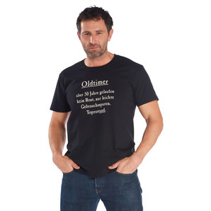 Oldtimer 50 T-Shirt Schwarz Rahmenlos von Rahmenlos