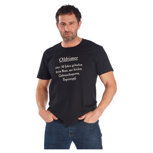Oldtimer 50 T-Shirt Schwarz Rahmenlos von Rahmenlos
